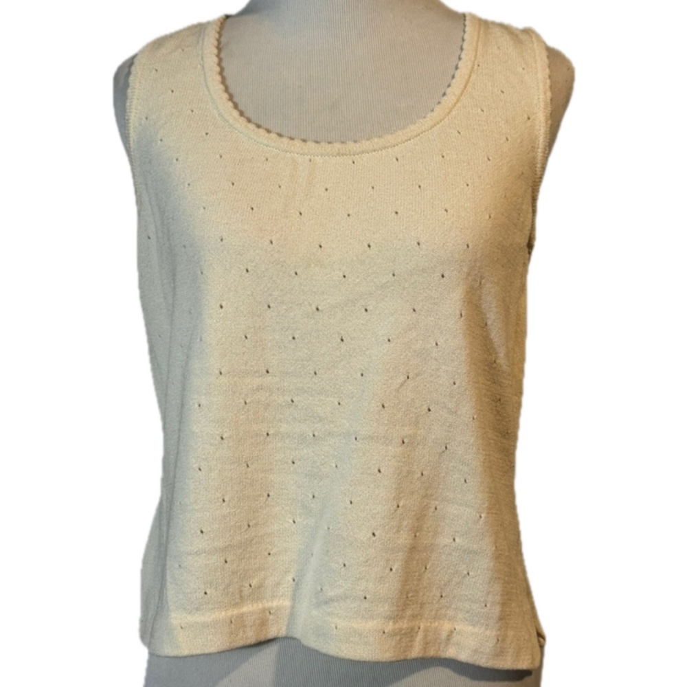 Vintage St.John Cream Tank